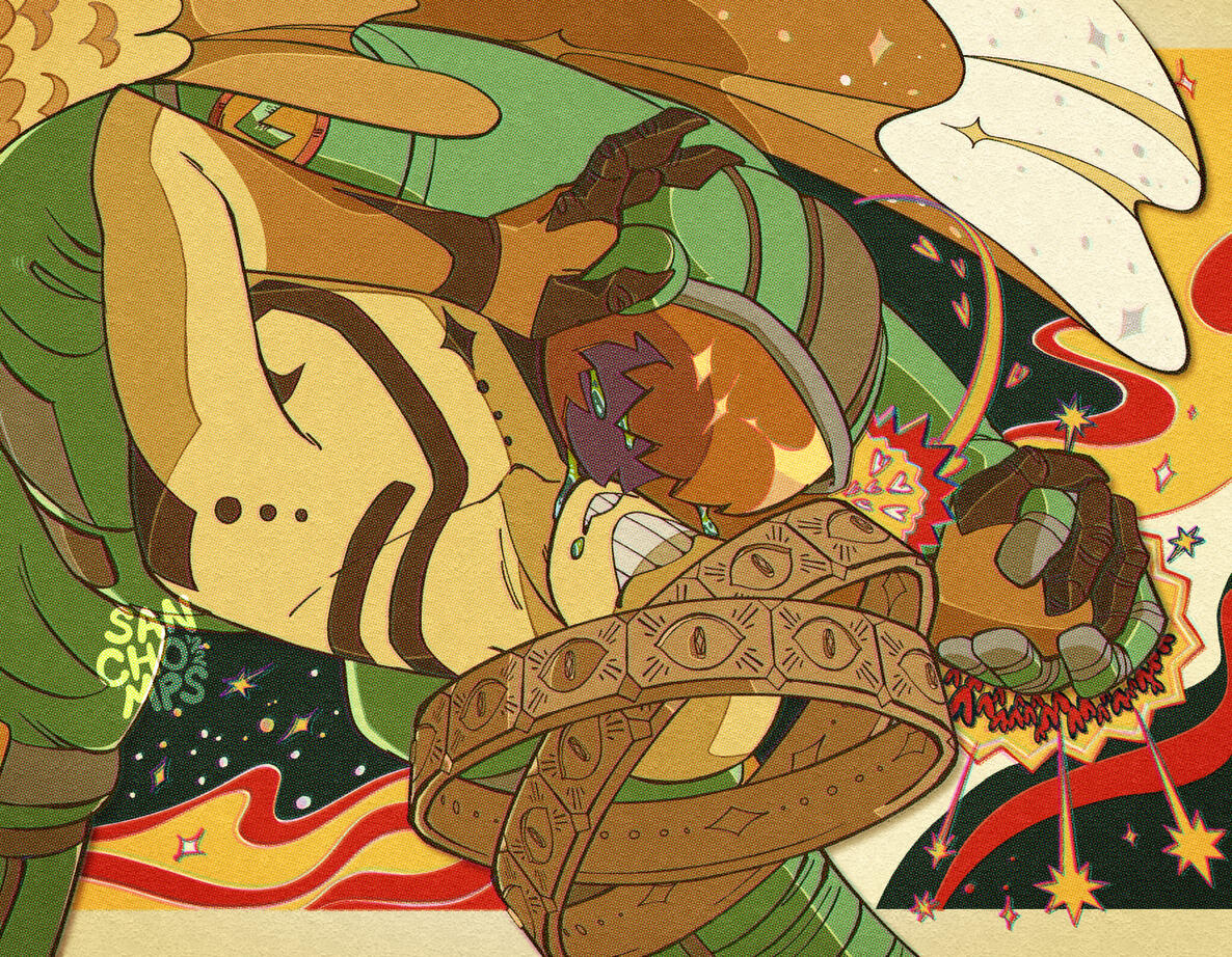 Cell Shaded Waist Up