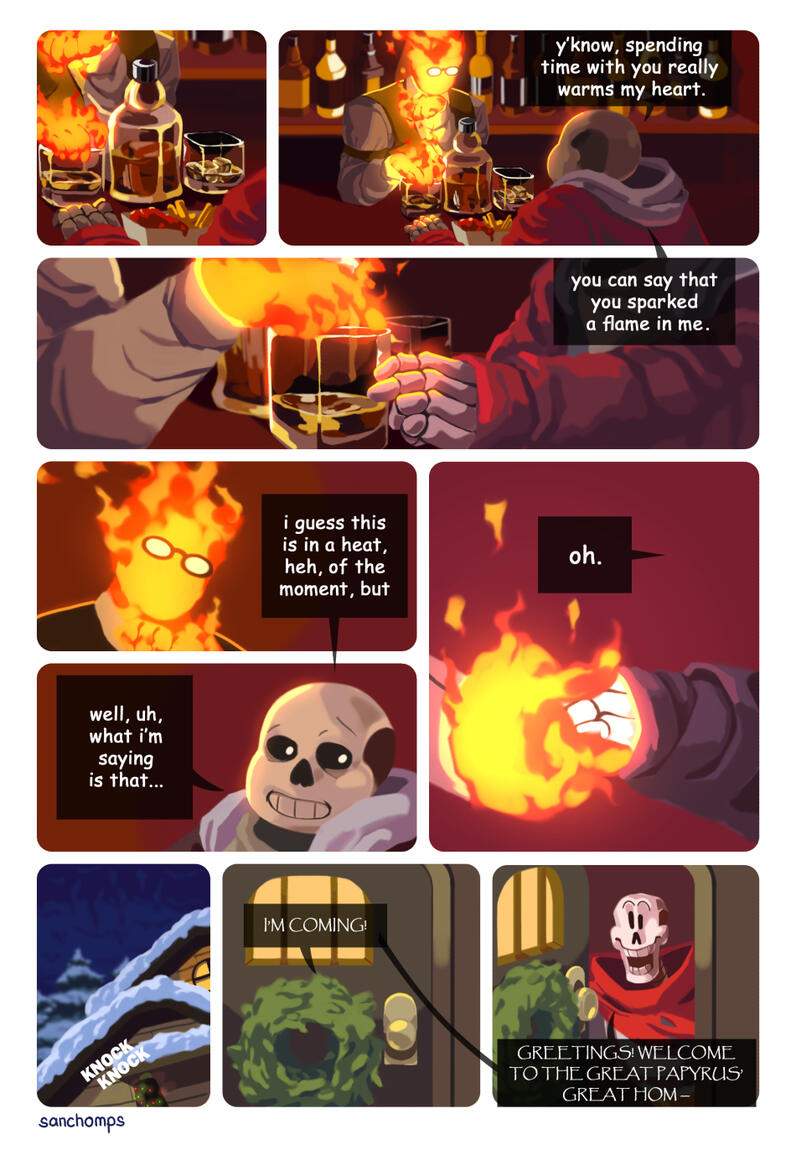 Page 1 of contributor piece for a canceled Undertale zine, 2018.