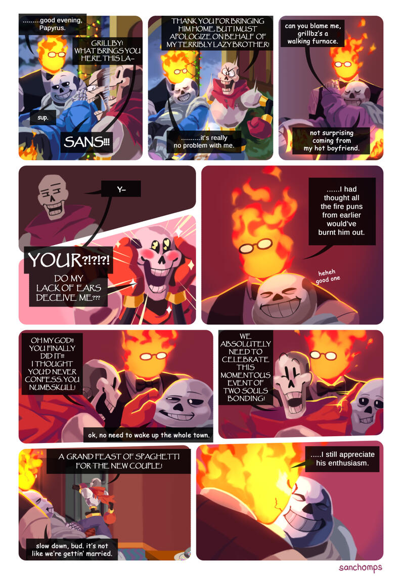 Page 2 of contributor piece for a canceled Undertale zine, 2018.