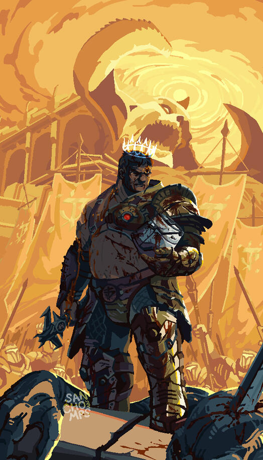 Private commission based on DOOM Eternal, 2022.